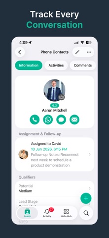 HelloLeads CRM - Sales Tracker Screenshot 3 of 8
