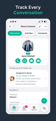 HelloLeads CRM - Sales Tracker screenshot 3