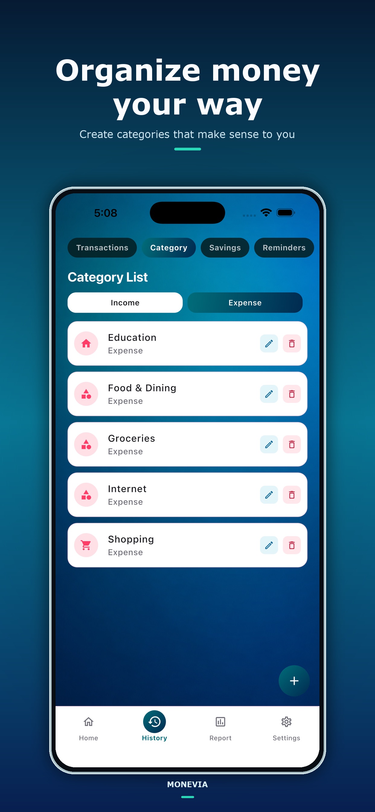 Screenshot 3 of Monevia: Money Flow Tracker