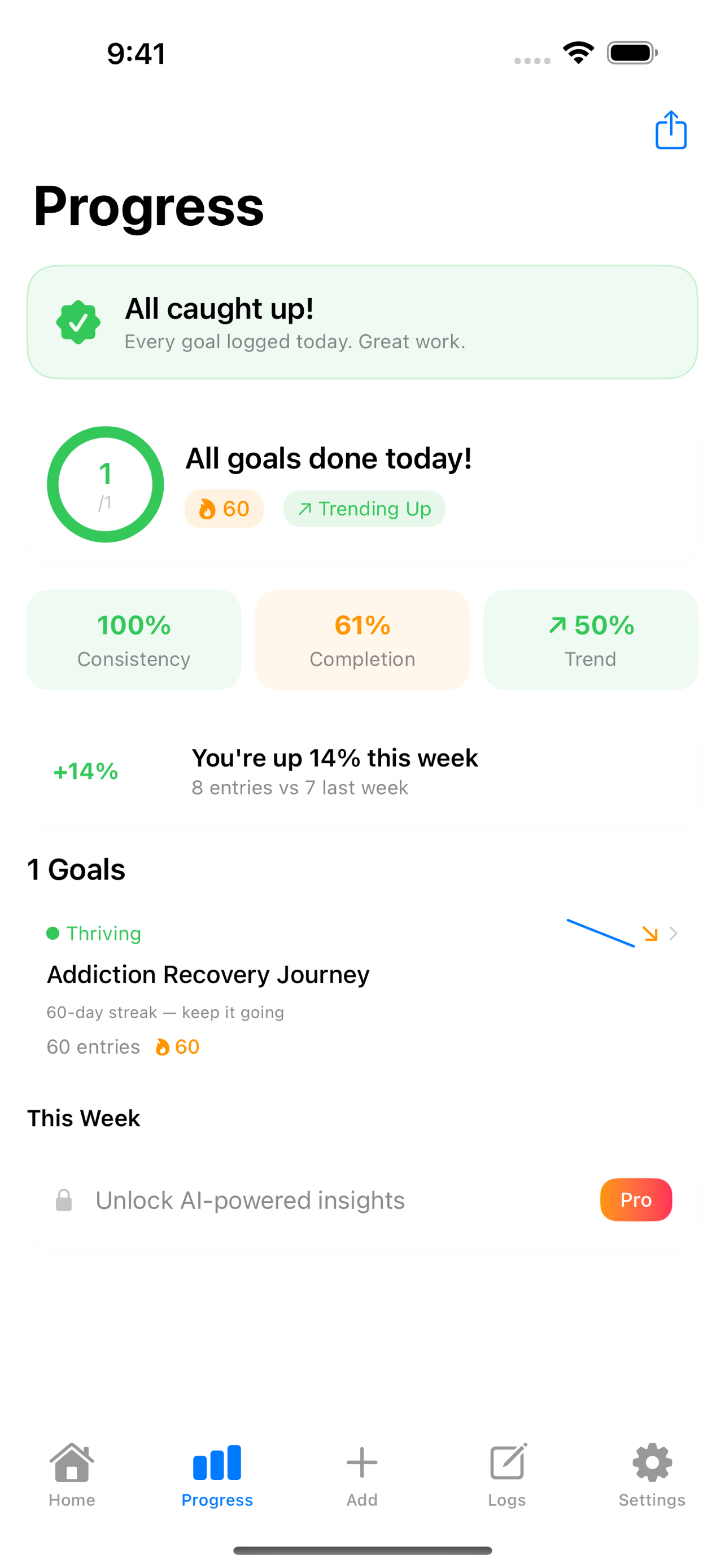 Uplift Me: Goals & Habits screenshot 2