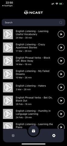 NCast - Podcast & Audio iPhone screenshot