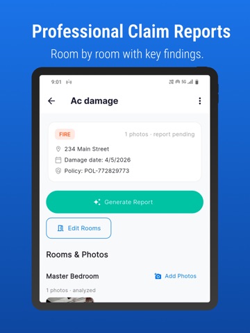 ClaimSnap: AI Claim Helper iPad screenshot