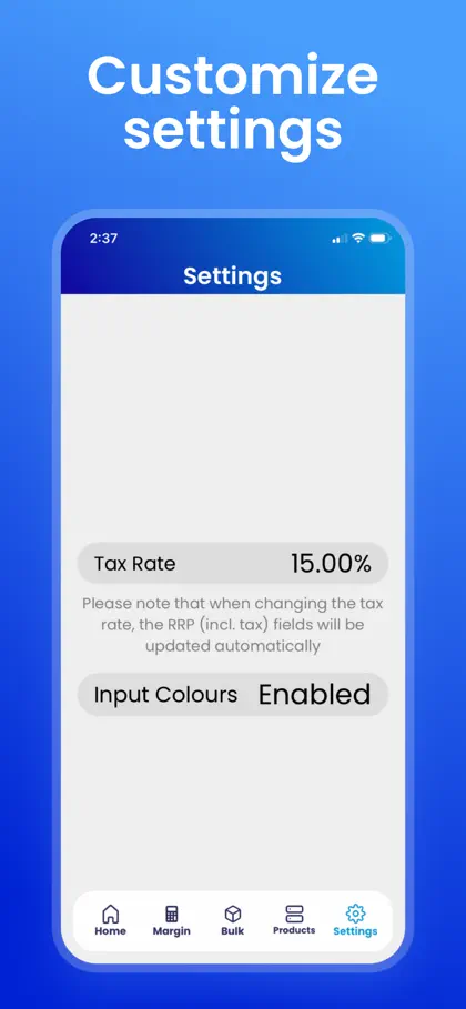 Screenshot 4 von 4 zu ieRetail Margin Calculator