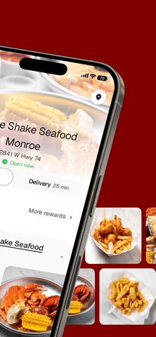 Shake Shake Seafood Monroe iPhone screenshot