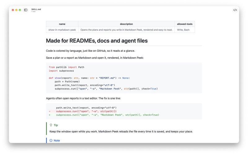 Markdown Peek screenshot 2