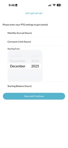 PlayTime: PTO Tracker Screenshot 5 of 5