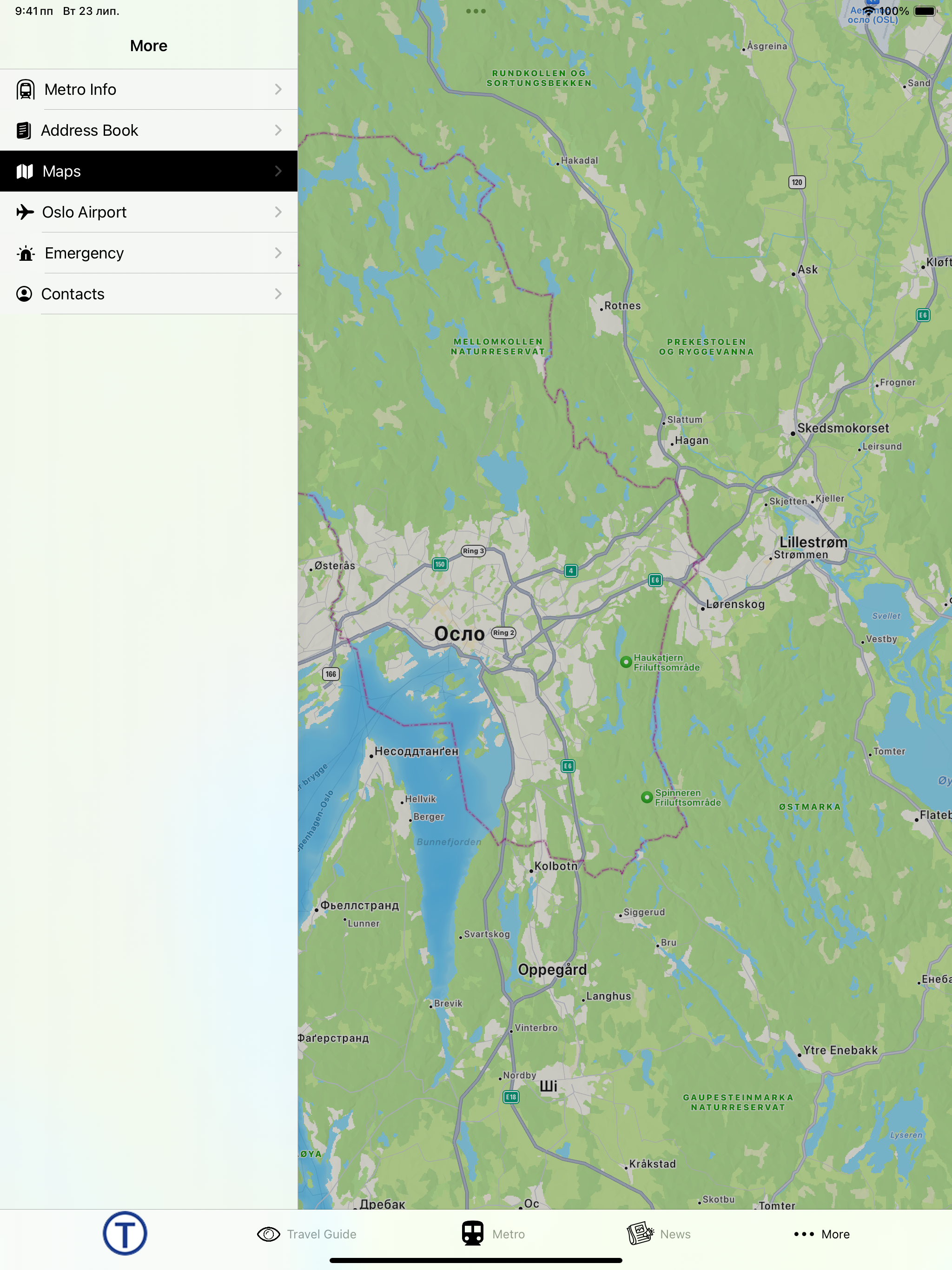 Oslo Subway Map