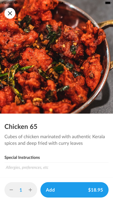 Nadan Kerala Cafe iPhone screenshot 4 - Food & Drink app