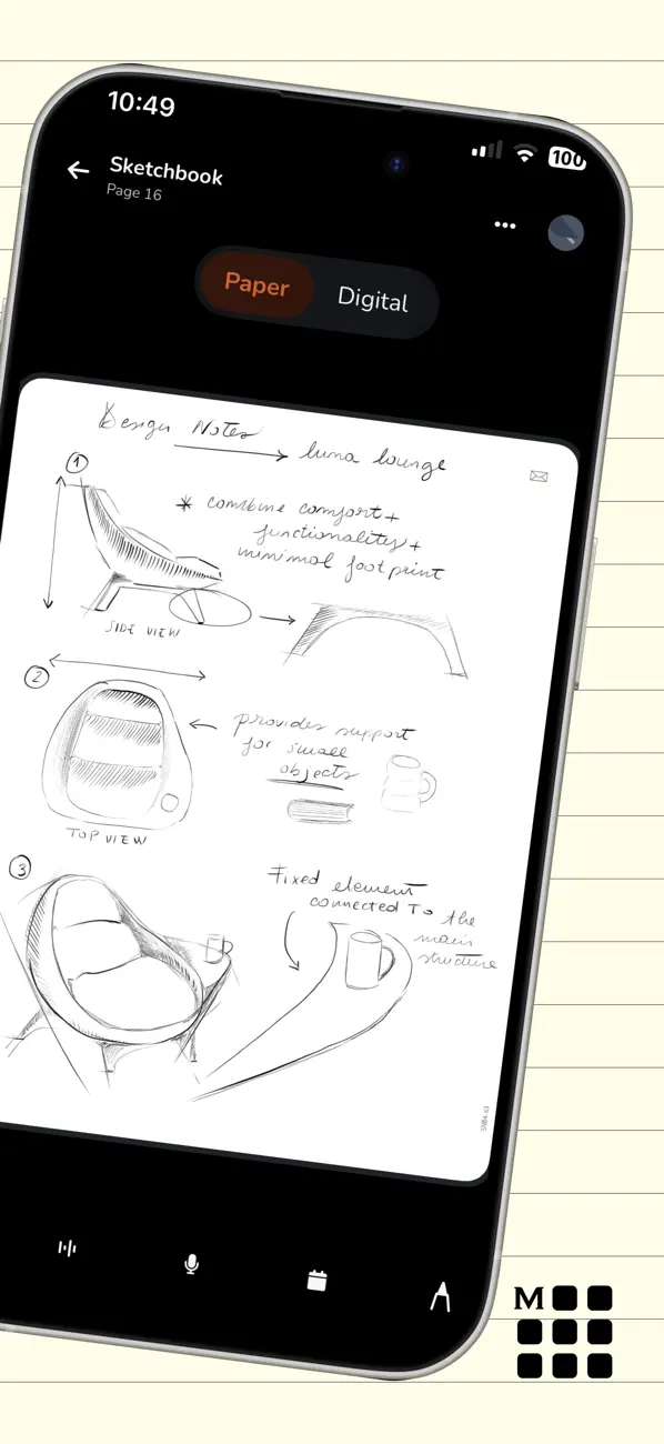 Screenshot #2 pour Moleskine Notebooks