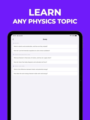 Physics Solver: PhyFella iPad screenshot