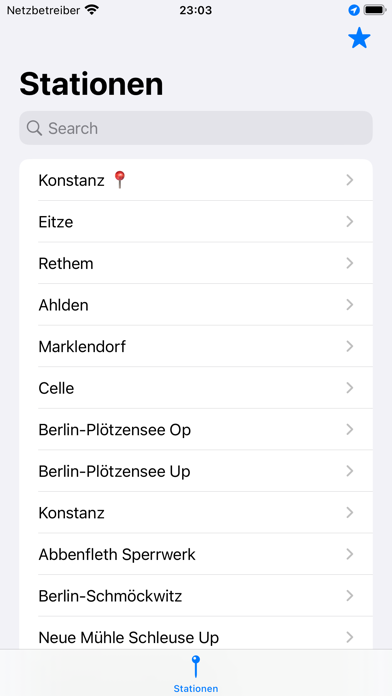 PegelstandViewer Screenshot