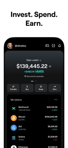 xPortal: BTC & Crypto Wallet app screenshot