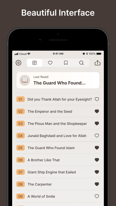 Screenshot #1 pour Islamic & Muslim Stories App