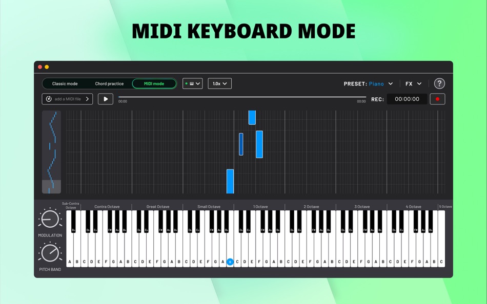 #2. Synth Station - Piano Keyboard (macOS) Von: Music Breath