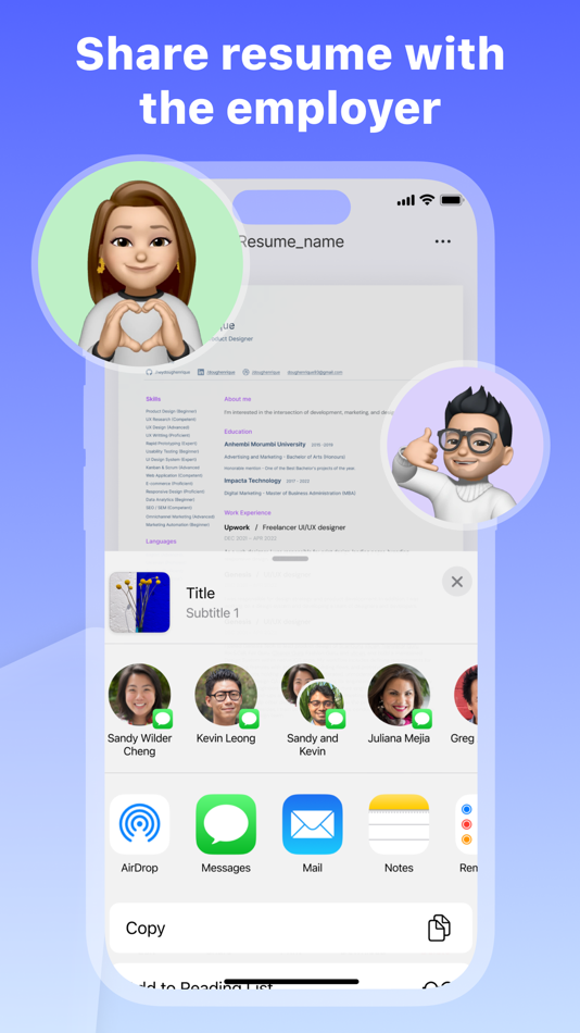 #6. AI Resume Builder-CV Maker PDF (iOS) 由: Piotr Kalita