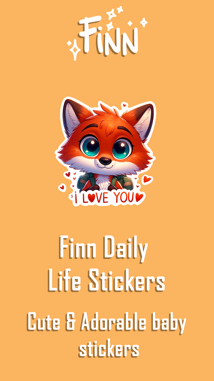 Finn, Cute Fox Stickers