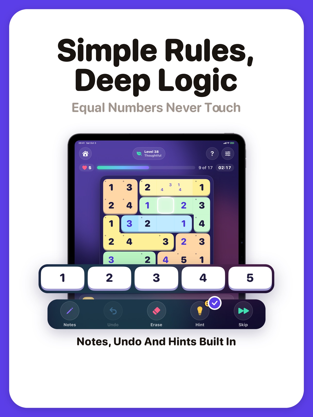 Screenshot 8 of Suguru Flow: Logic Puzzle Game