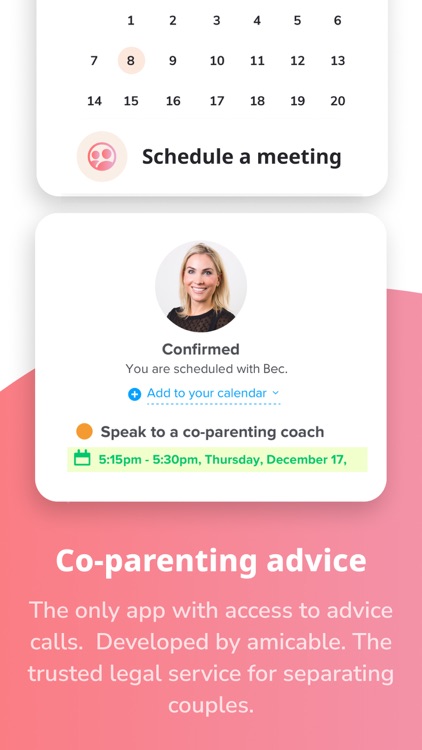 amicable co-parent organiser screenshot-4