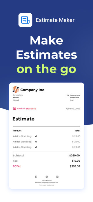 Estimate Maker Flex Screenshot 1 of 9