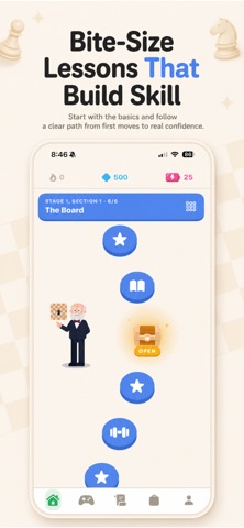 Chess: Learn & Play Puzzles iPhone screenshot
