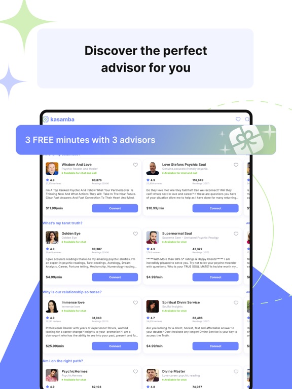 Screenshot #5 pour Kasamba Psychic Reading Chat