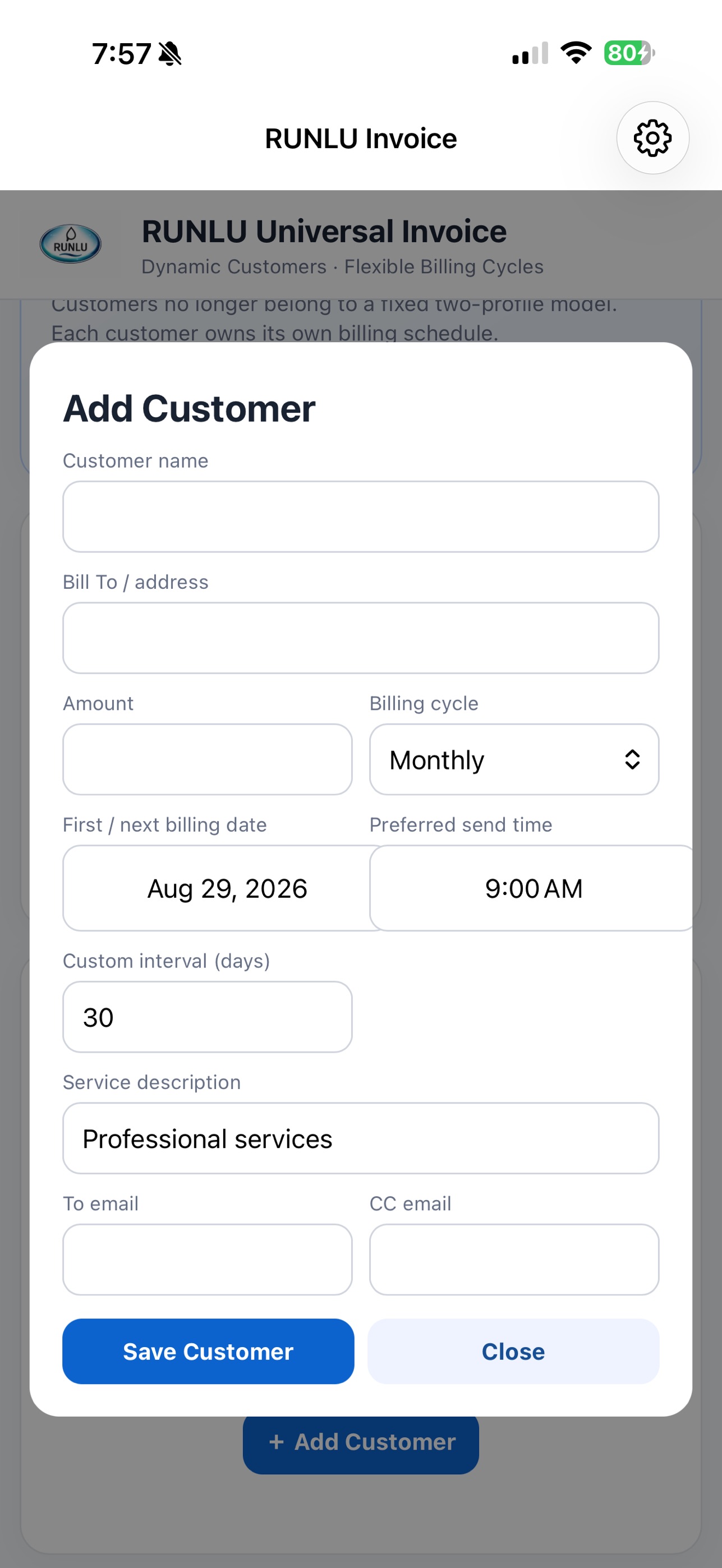 Screenshot 3 of RUNLU Universal Invoice