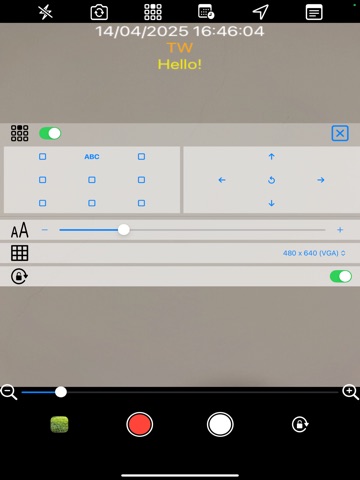 Date Camera Timestamp+GPS+Note iPad screenshot
