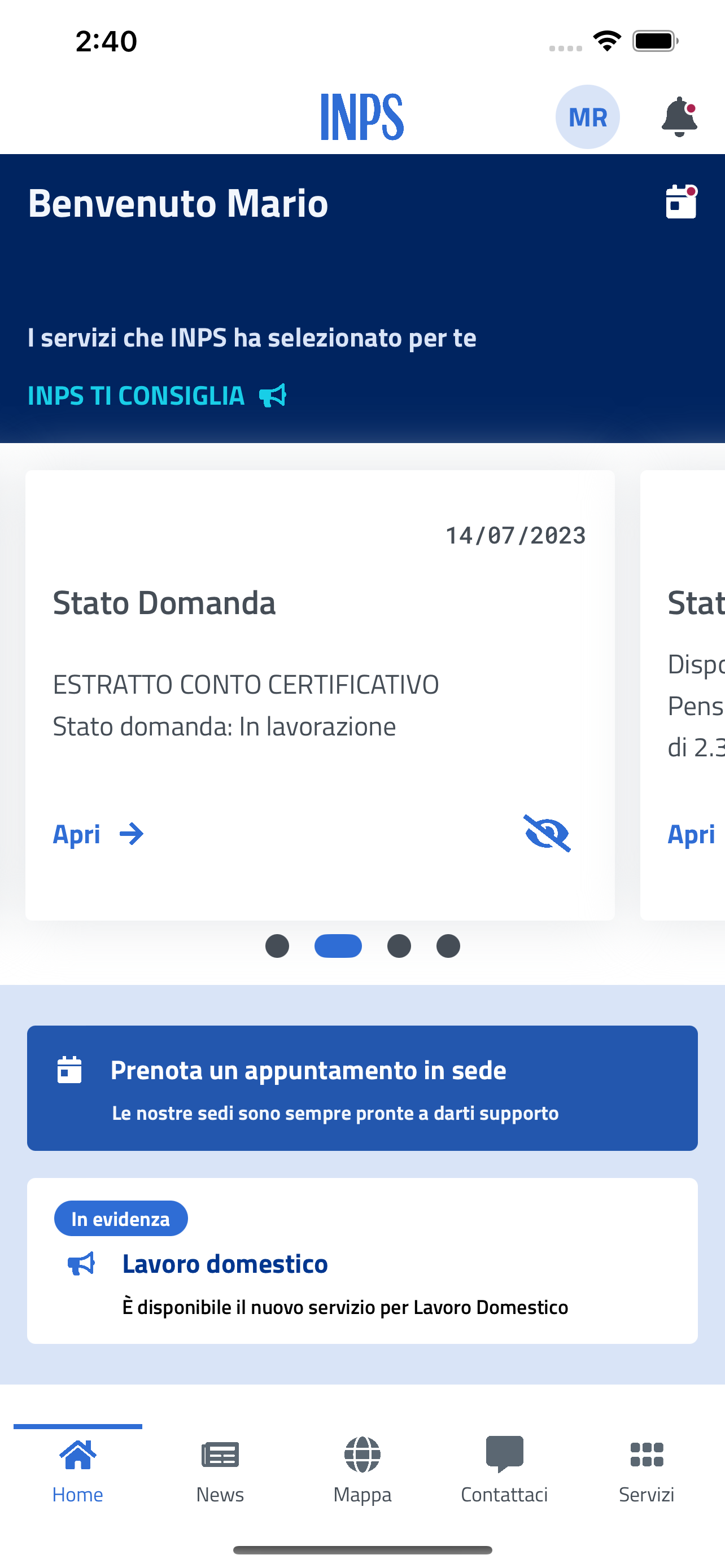 INPS mobile
