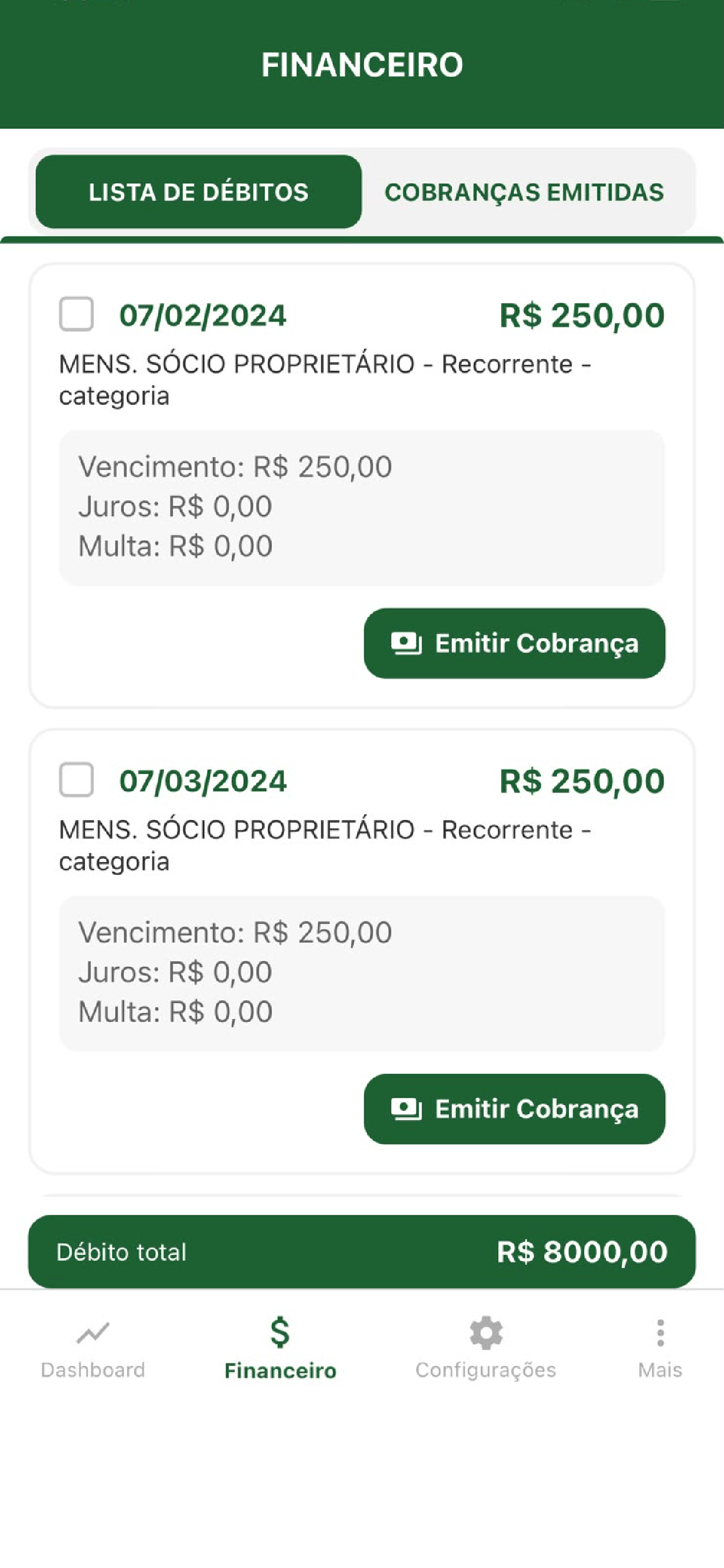 Clube Social CMD screenshot 2