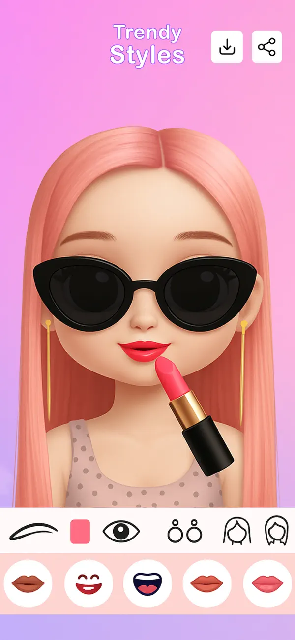 Screenshot #1 pour Doll Makeover : Avatar Creator