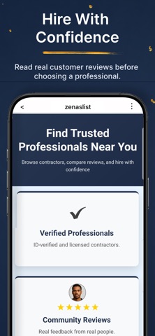Zenaslist iPhone screenshot