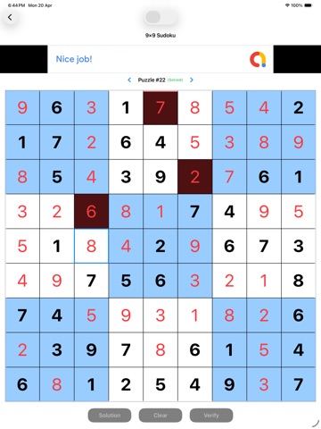 Sudoku_Titan iPad screenshot