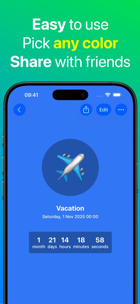 Countdown - Personalized Countdown Detail