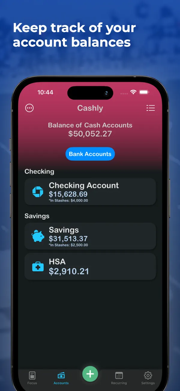 Screenshot #1 pour Cashly: Track Your Money