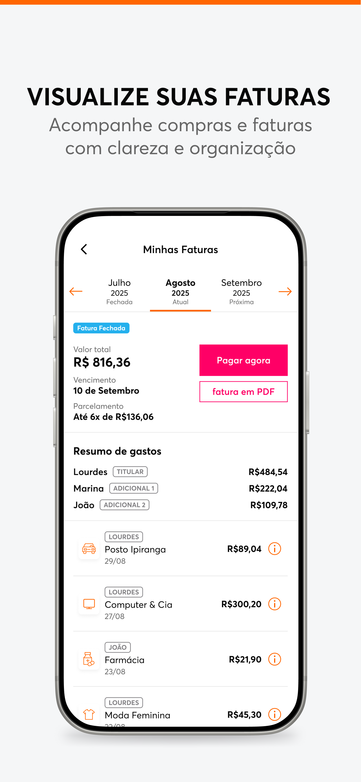 Cartão Maravilhas do Lar