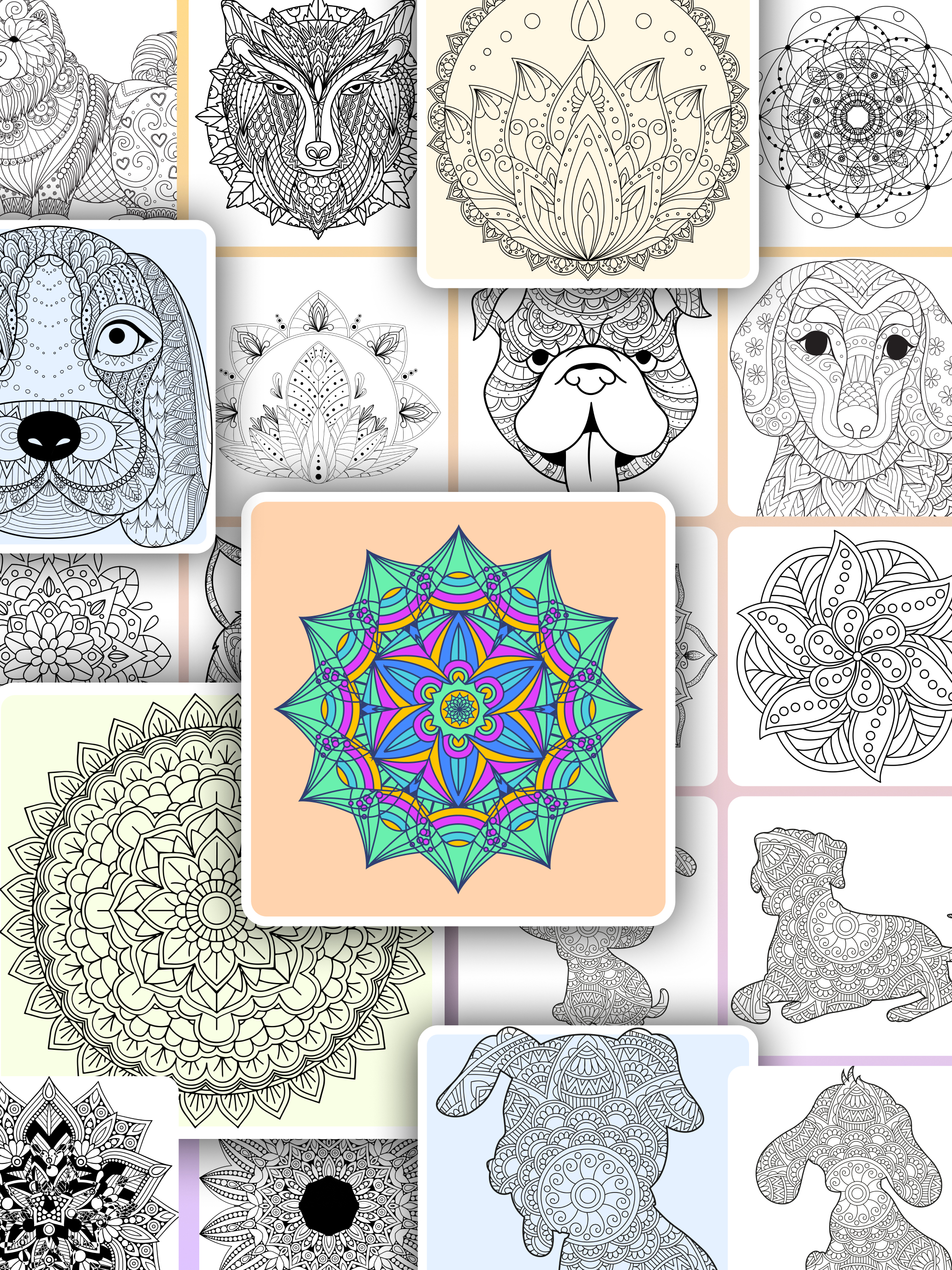 Mandalas paint & color relax screenshot 5