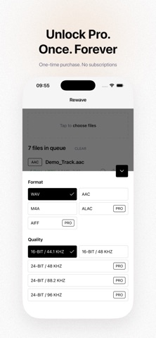 Rewave: Audio Converter screenshot