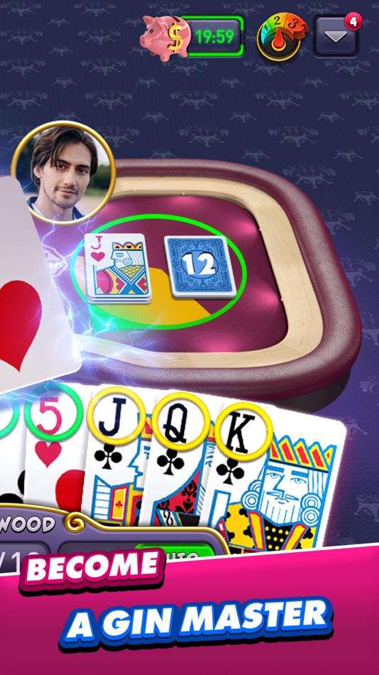 #6. Gin Rummy Plus - Fun Card Game (iOS) Podle: Zynga Inc.