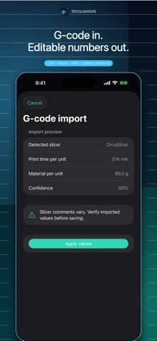 SpoolMargin: 3D Print Cost screenshot