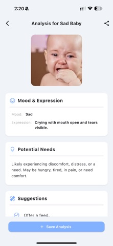 AI Baby Cry Analyser screenshot
