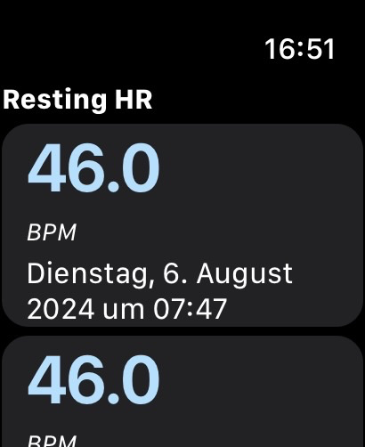 Resting Heart Rate Tracker