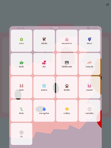 catcashบันทึกรายรับรายจ่าย iPad screenshot