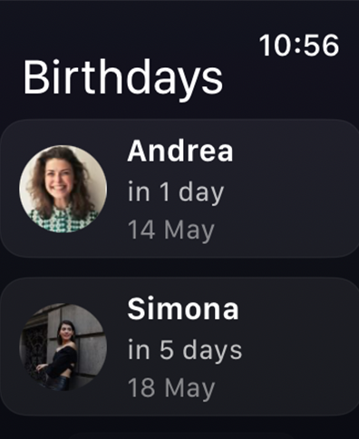 PeopleKeeper Birthday Reminder