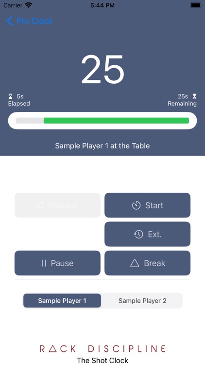 Rack Discipline Shot Clock