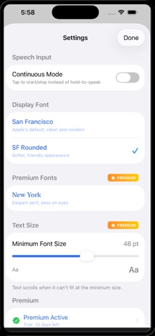 Speak to Read screenshot
