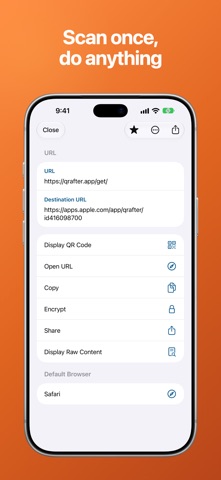 Qrafter: QR Code Reader iPhone screenshot 4