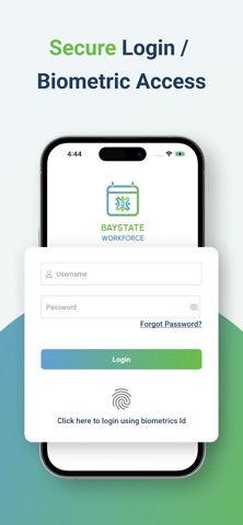 Baystate Workforce iPhone screenshot