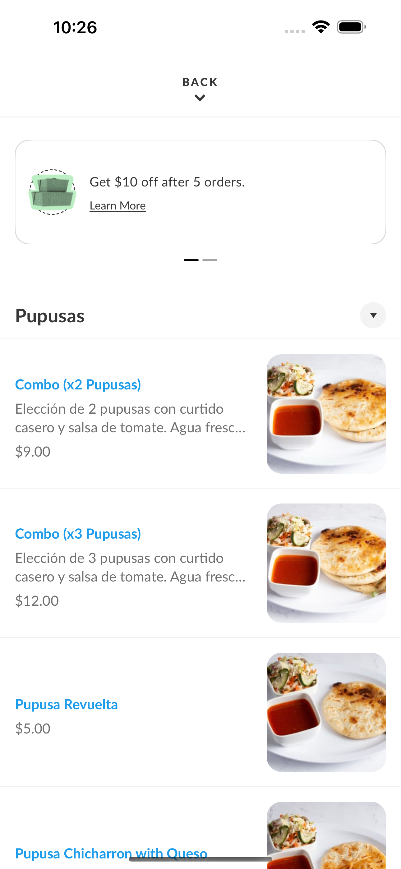 Pupusas de La Reina