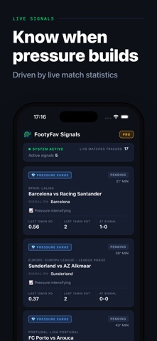 FootyFav Signals Screenshot 2 of 4