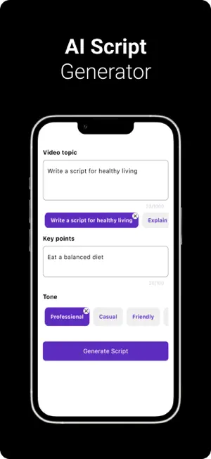 AI Teleprompter: Record Video screenshot 2